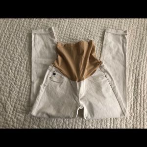 Adriano Goldschmied white maternity jeans